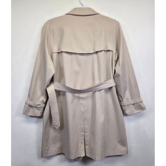 Worthington Trench‎ Coat Womens XL Beige Classic Old Money Timeless Capsule Chic - Picture 3 of 16